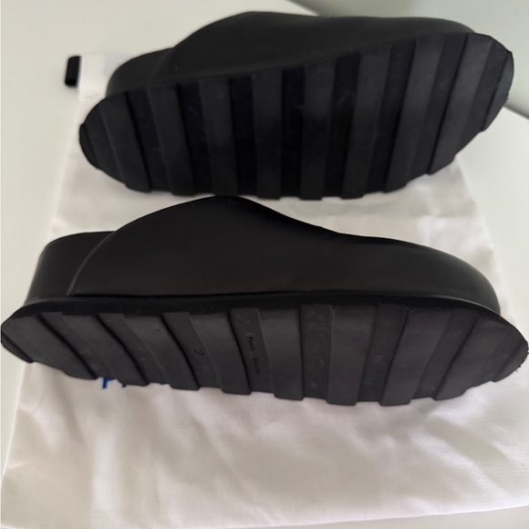 Proenza Schouler Black Leather Slip-On Shoes - Picture 6 of 6